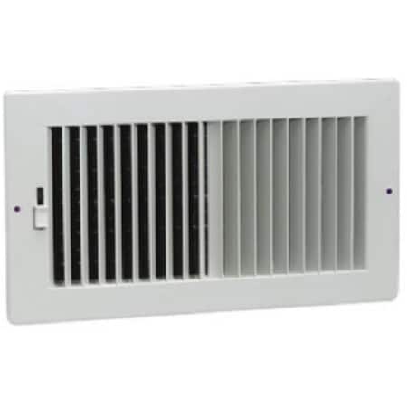 Swivel 382W10X4 White 2 Way Sidewall Register10 x 4 in SW581825